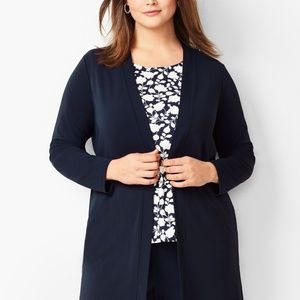 Talbots open front cardigan